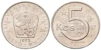 5 Koruna 1973, varianta B