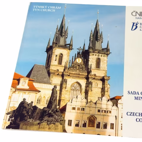 Sada oběžných mincí 2001 - Týnský chrám, nep. opotřebovaný přebal_9 ks