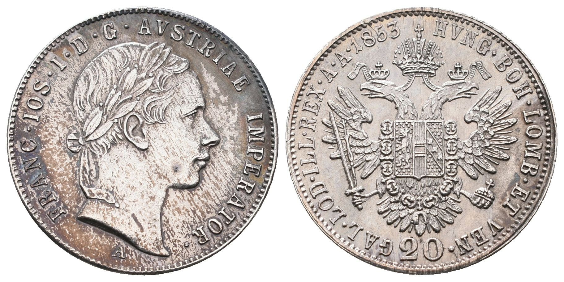 20 Krejcar 1853 A