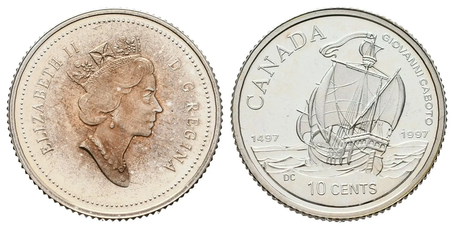 Kanada, 10 Cents 1997 - John Cabot