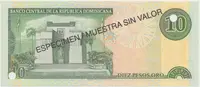 Dominikánská republika, 10 Pesos Oro 2000, P.165s1 - fotografie 2