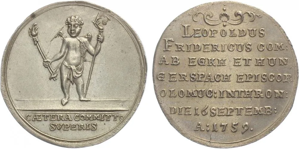Olomouc - biskupství, Leopold II. Bedřich Egkh, 1758 - 1760 — 1