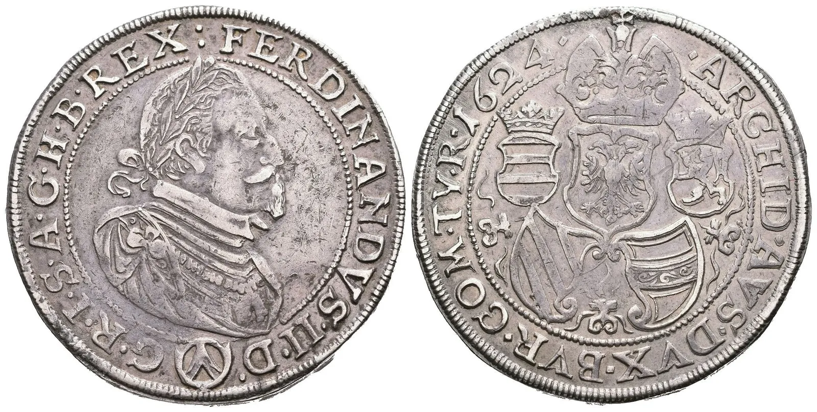 Tolar 1624, Vídeň-Fellner, Dav.3084, KM.B1790, pět znaků, — 1