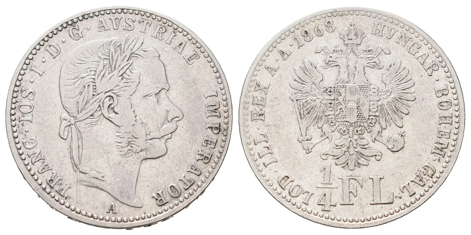1/4 Zlatník 1868 A