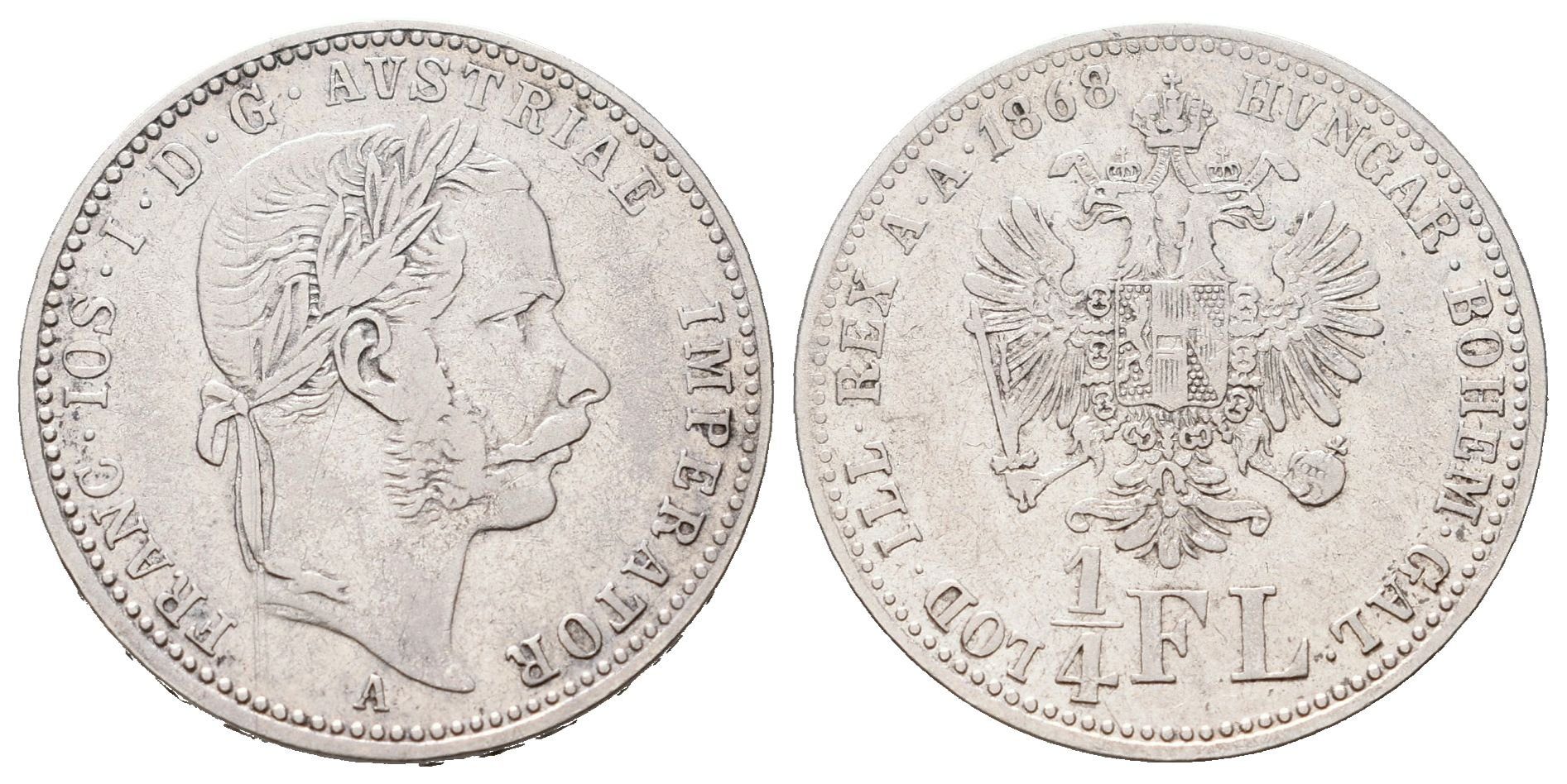 1/4 Zlatník 1868 A