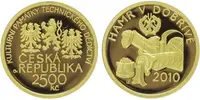 2500 Kč 2010 - Hamr v Dobřívě, PROOF, bez etue