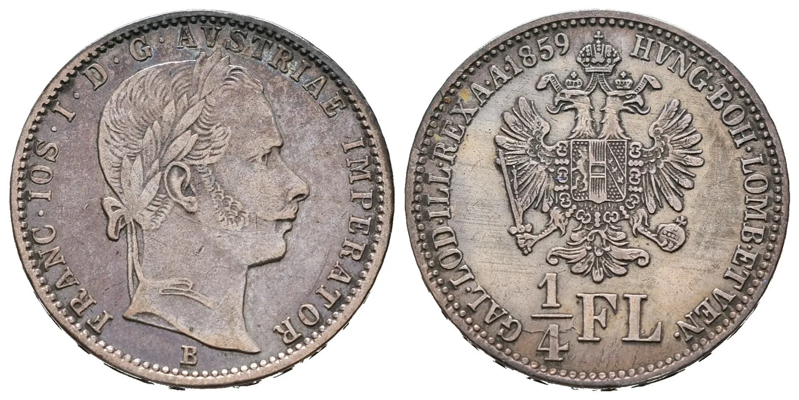 1/4 Zlatník 1859 B