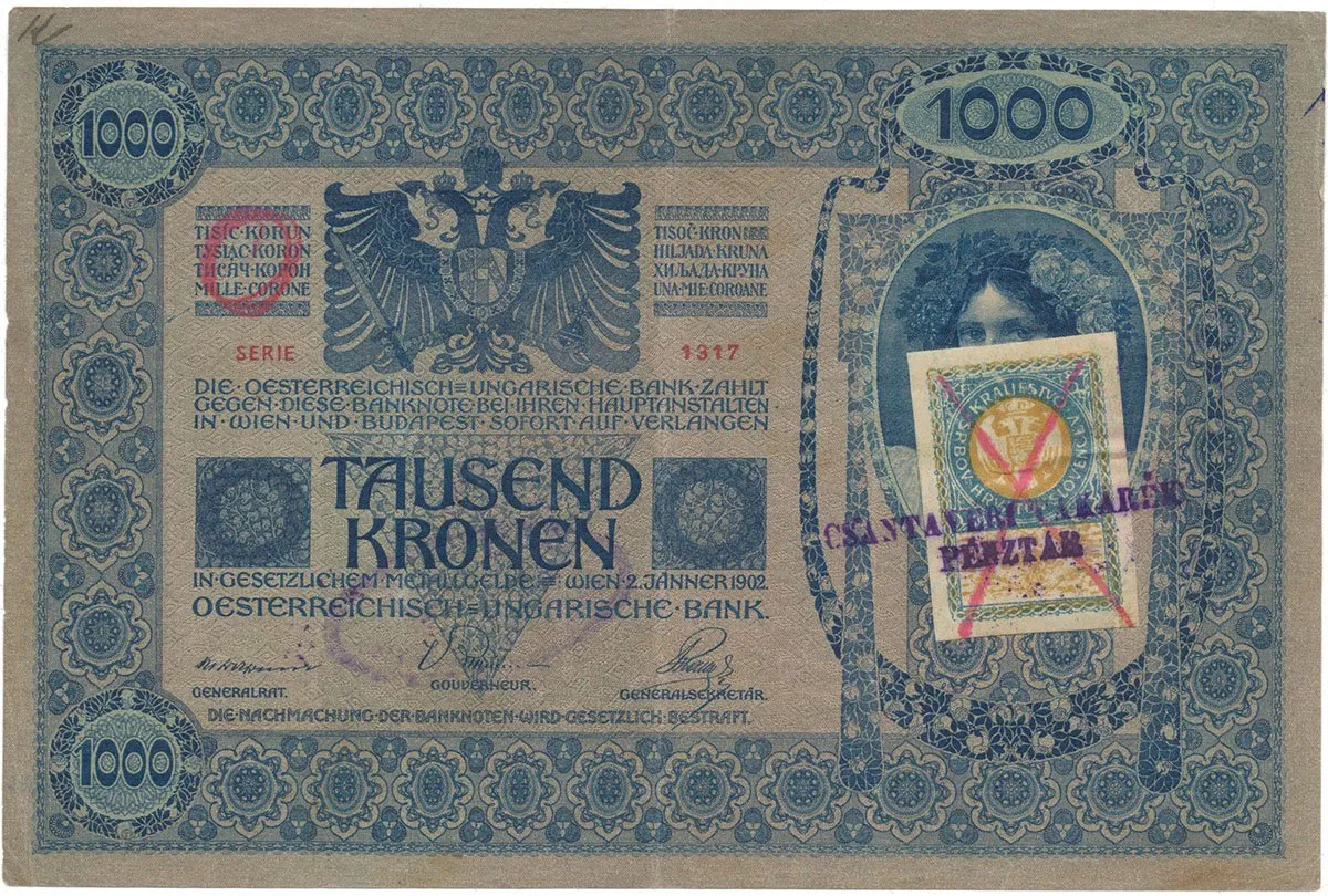 Razítkované R-U bankovky na Balkáně 1919-1921 — 1
