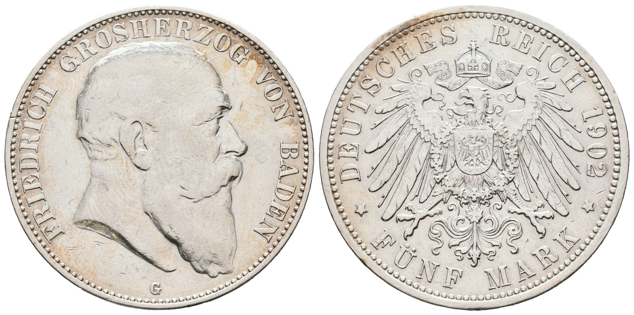 Baden, 5 Marka 1902 G