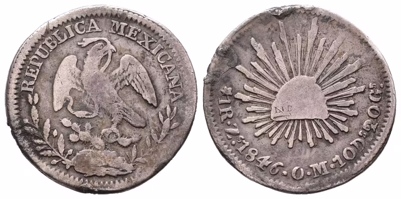Mexiko, Real 1846 Zs/OM