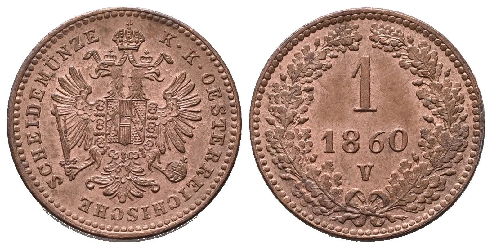 Rakouská a spolková měna, 1857 - 1892 — 1