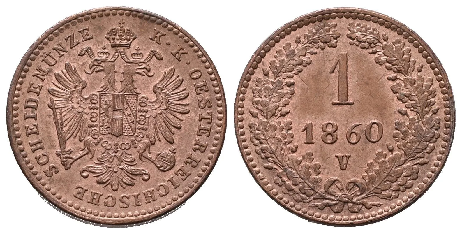 Rakouská a spolková měna, 1857 - 1892 — 1
