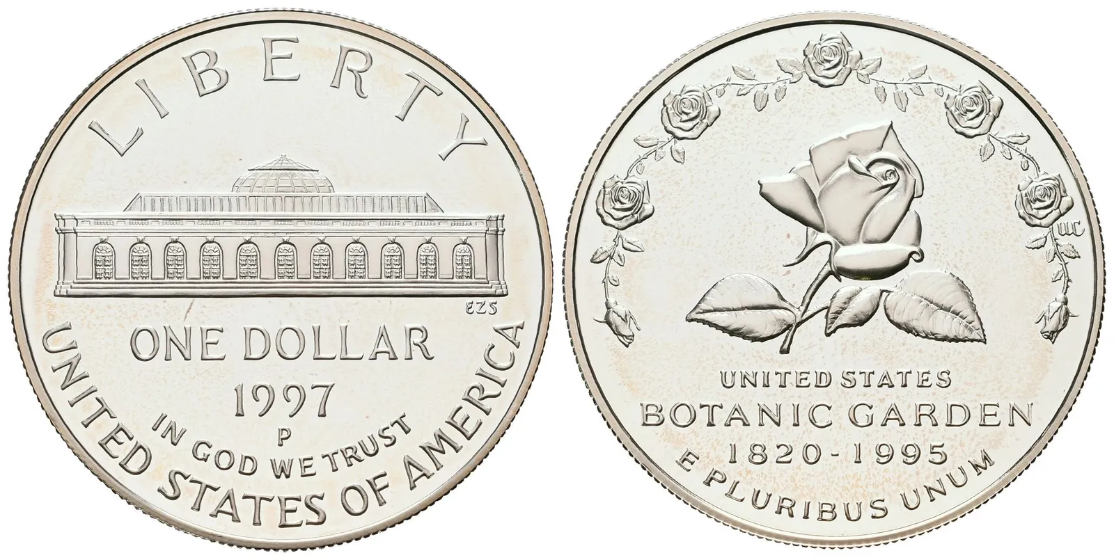USA, 1 Dollar 1997 - Botanic Garden, PROOF