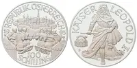 Rakousko, 100 Schilling 1993 - Císař Leopold I.