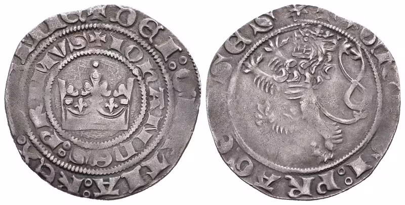 Jan Lucemburský, Pražský groš, Castelin 1