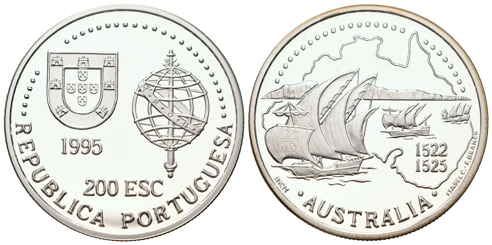 Portugalsko, 200 Escudos 1995 - Austrálie