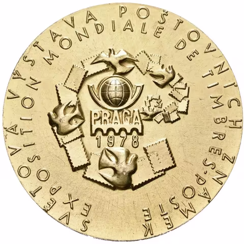 AR Medaile 1978 - Světová výstava poštovních známek PRAGA.