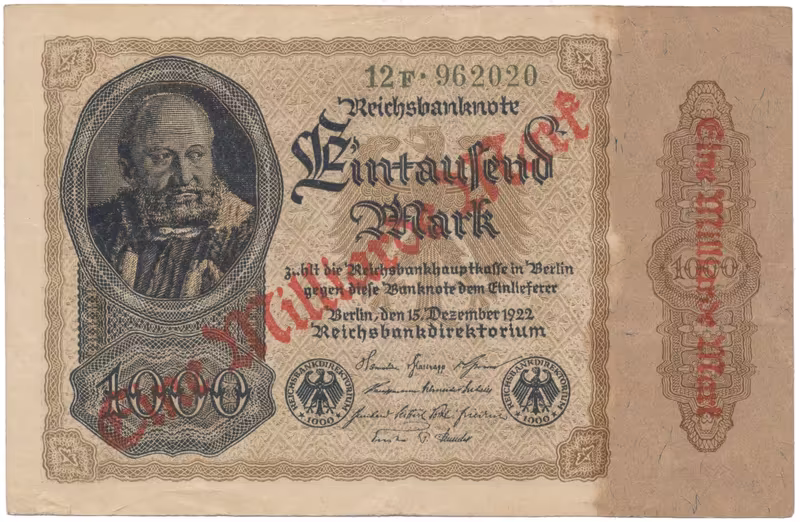 Německo, 1 Milliarde Mark 1923, Ro.110b