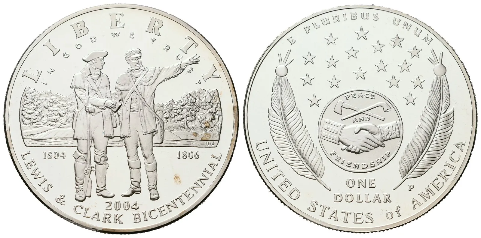 USA, 1 Dollar 2004 - Expedice Lewise a Clarka, PROOF