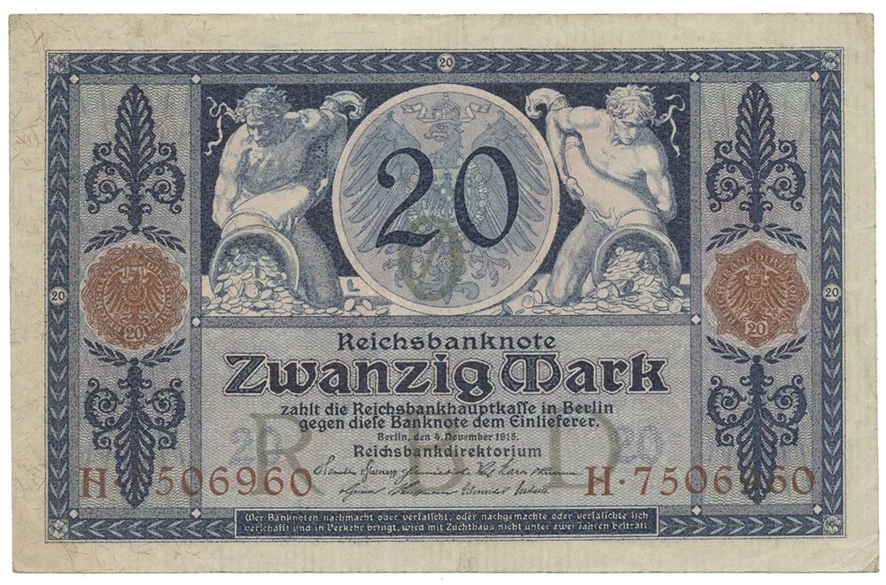 Německo, 20 Mark 1915, Ro.53
