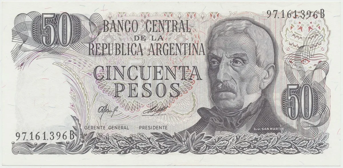 Argentina, 50 Pesos (1977~1982), P.301b