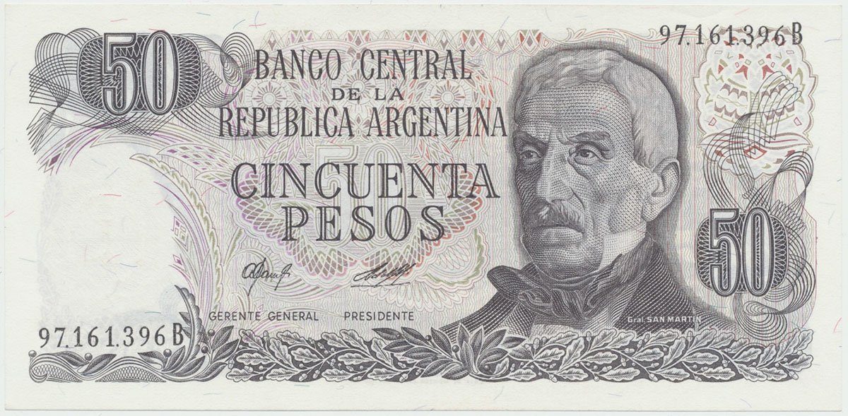 Argentina, 50 Pesos (1977~1982), P.301b