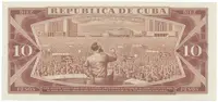 Kuba, 10 Pesos 1967, tisk STC Praha, anulát - SPECIMEN, bankovní vzor, P.104as - fotografie 2