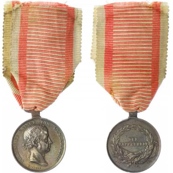 Medaile za statečnost, stříbrná medaile, II. třída