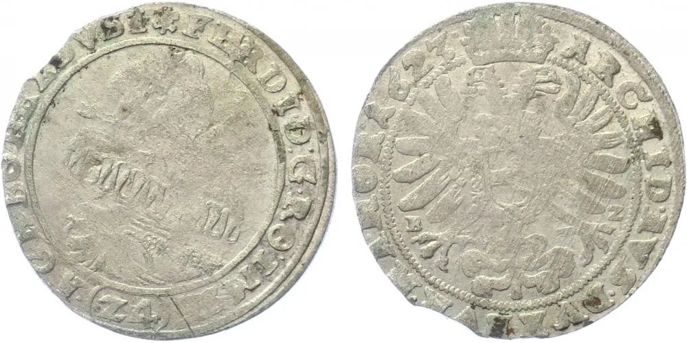 Ferdinand II., 1619 - 1637 (Mince kiprová) — 1