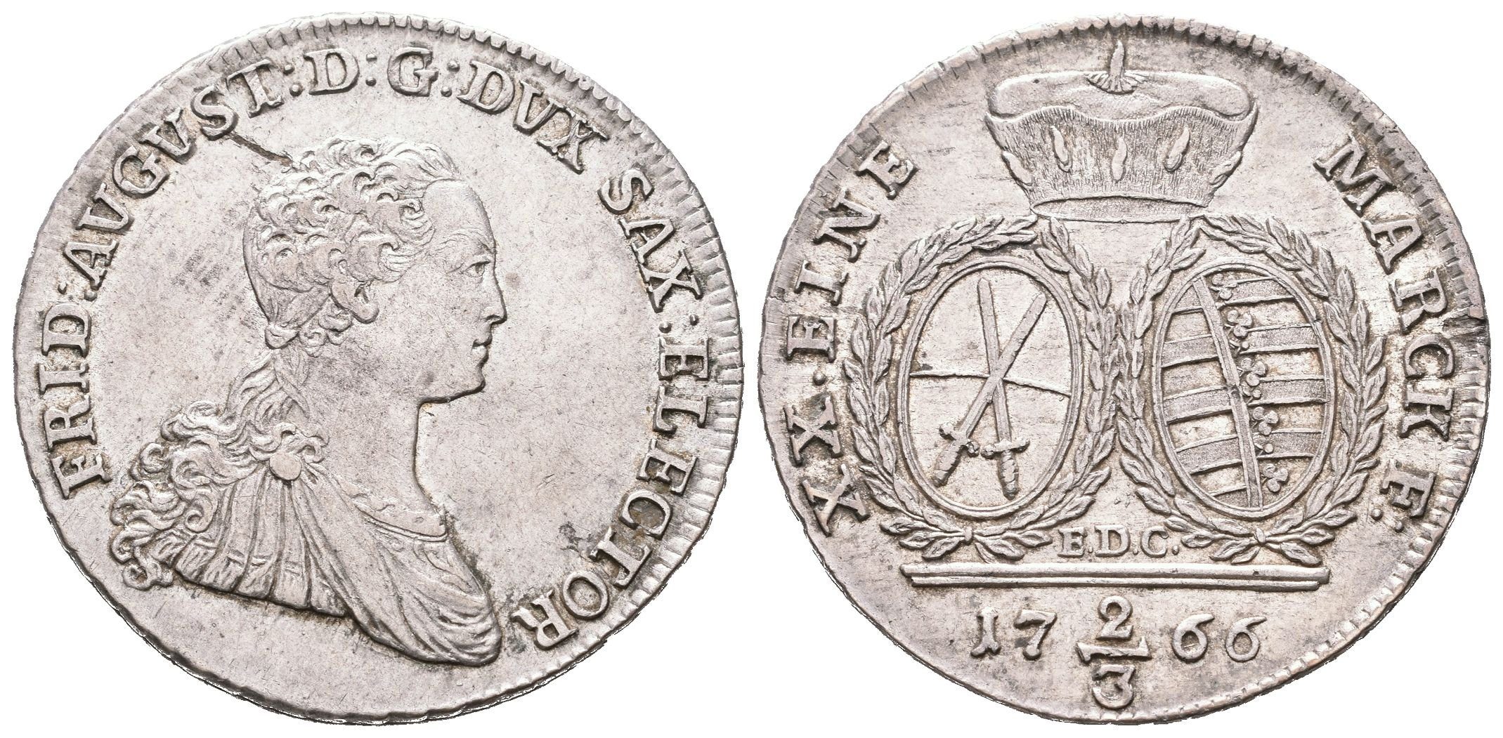 Sasko, 2/3 Tolar 1766