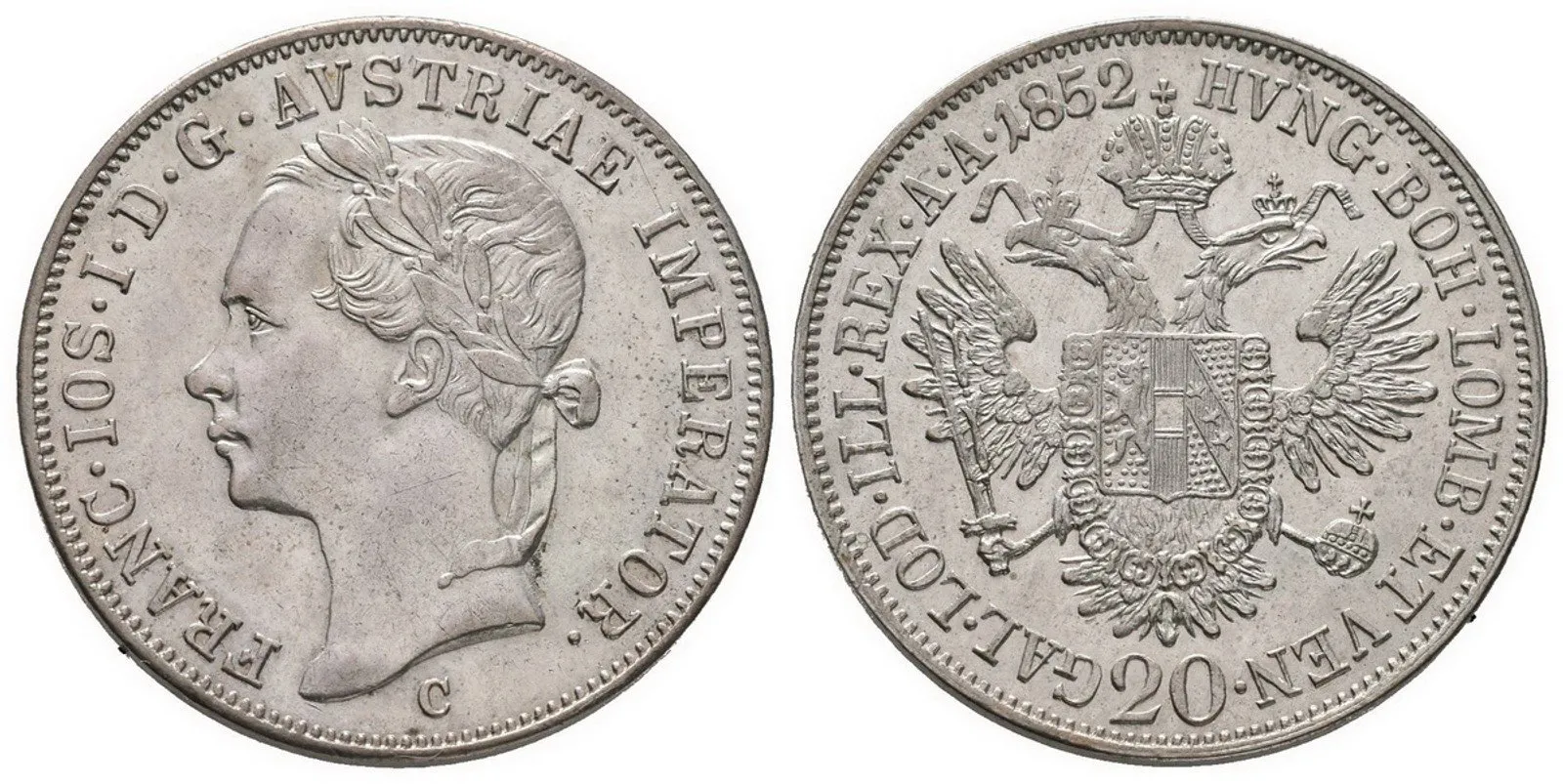 Konvenční měna, 1848 - 1857 — 1