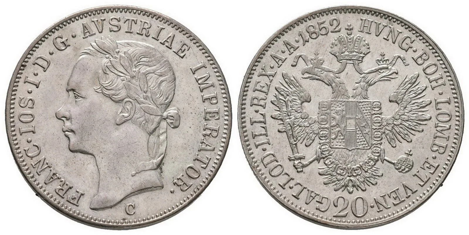 Konvenční měna, 1848 - 1857 — 1