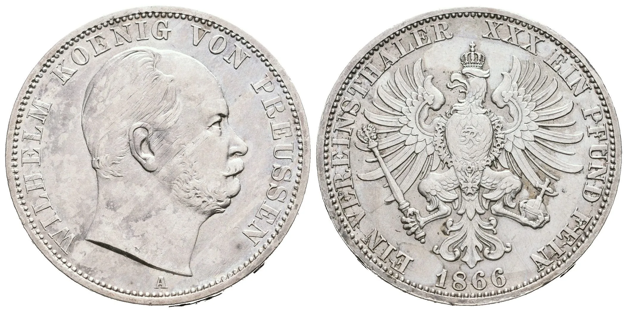 Tolar 1866 A, Dav.782, KM.494, pěkná zachovalost, — 1