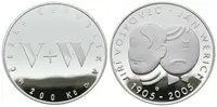 200 Kč 2005 - Jiří Voskovec a Jan Werich, PROOF