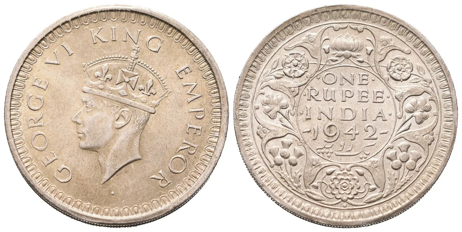 Indie, Rupie 1942