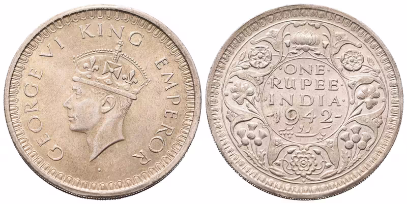 Indie, Rupie 1942