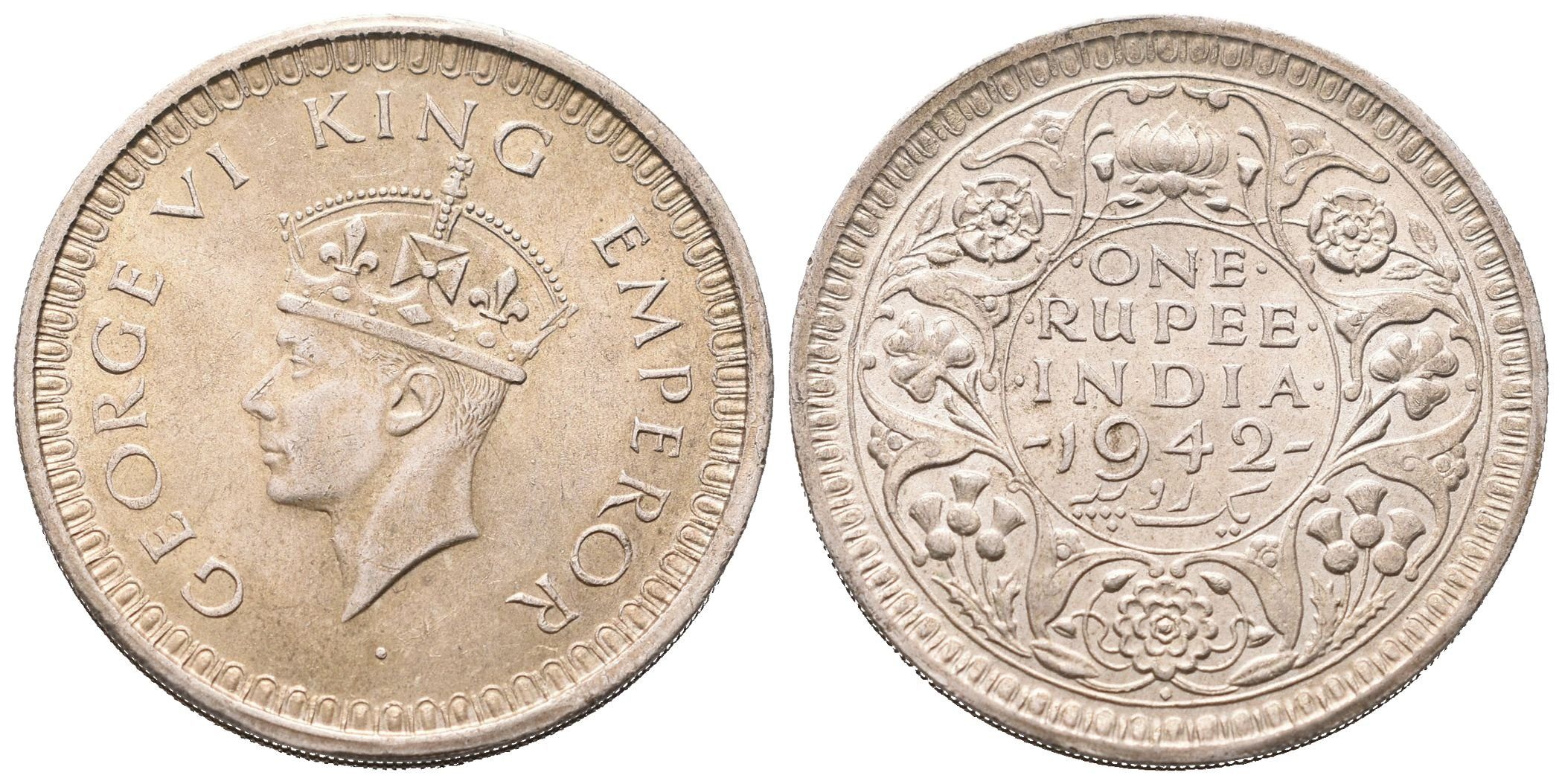 Indie, Rupie 1942
