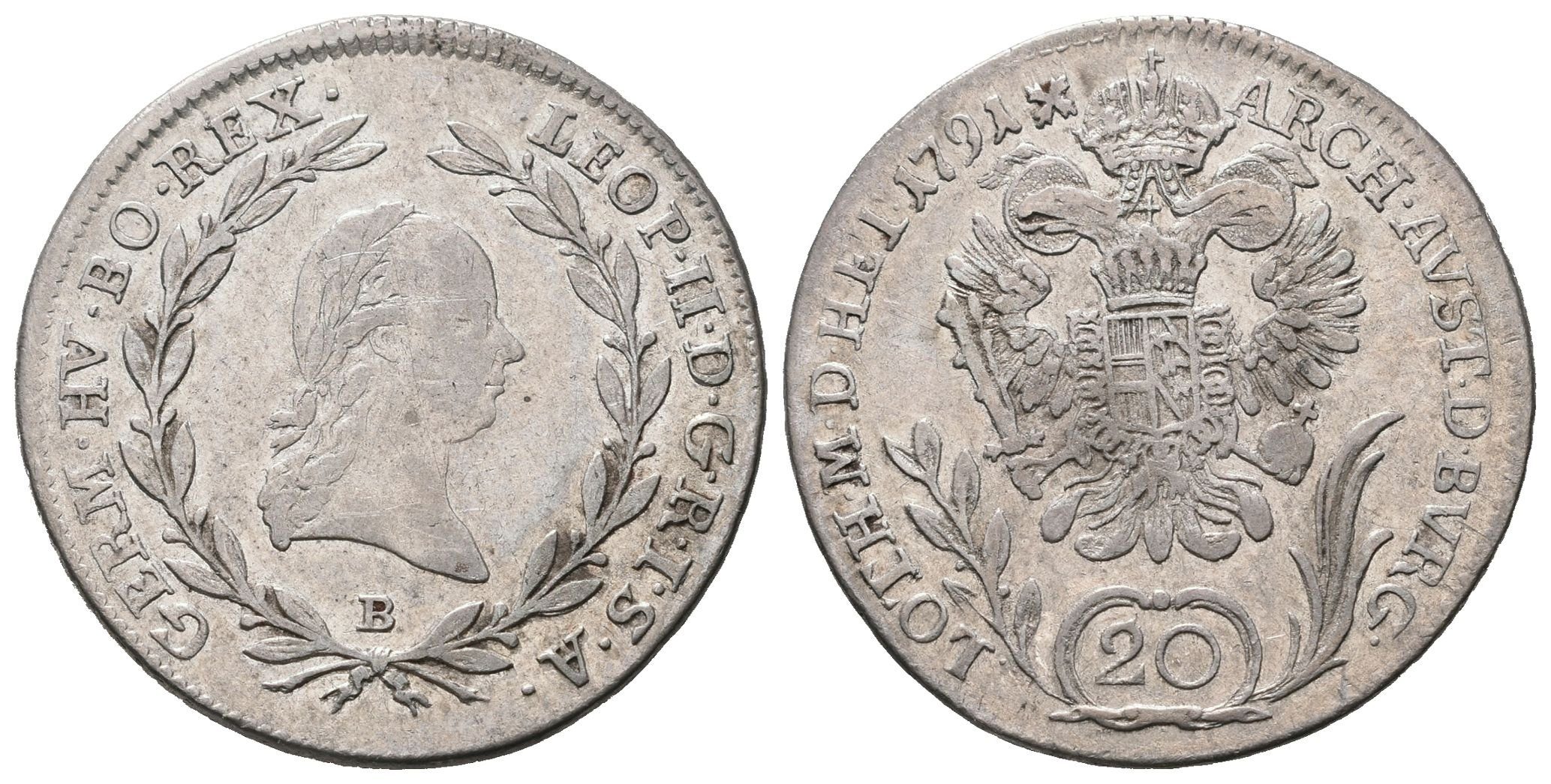 20 Krejcar 1791 B