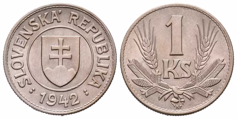 1 Koruna 1942 - varianta B