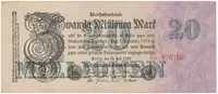 Německo, 20 Millionen Mark 1923, Ro.96b