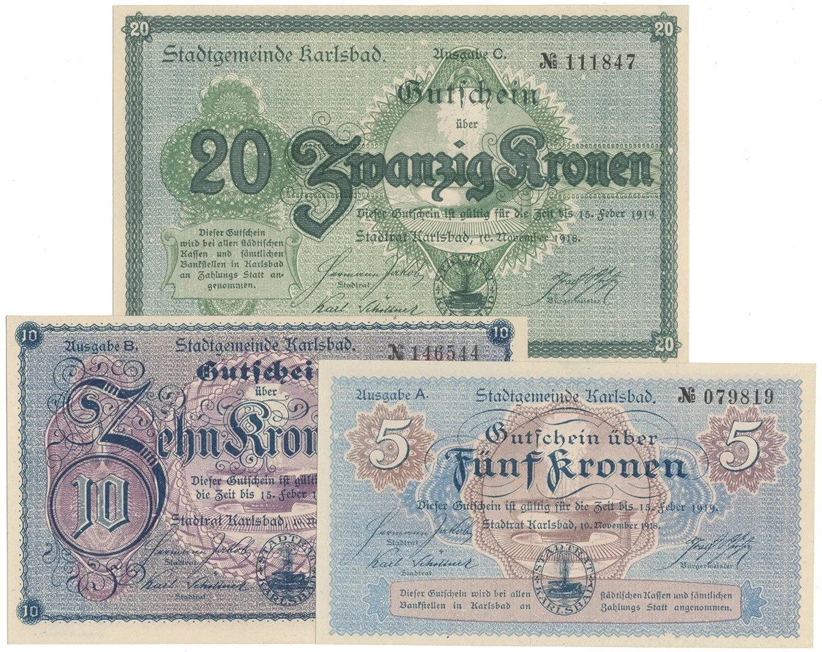 Nouzovky české od roku 1914 — 1