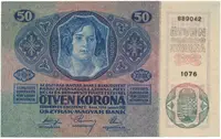 Rakousko - Uhersko, 50 Koruna 1914, bez přetisku, Hej.RU12a - fotografie 2