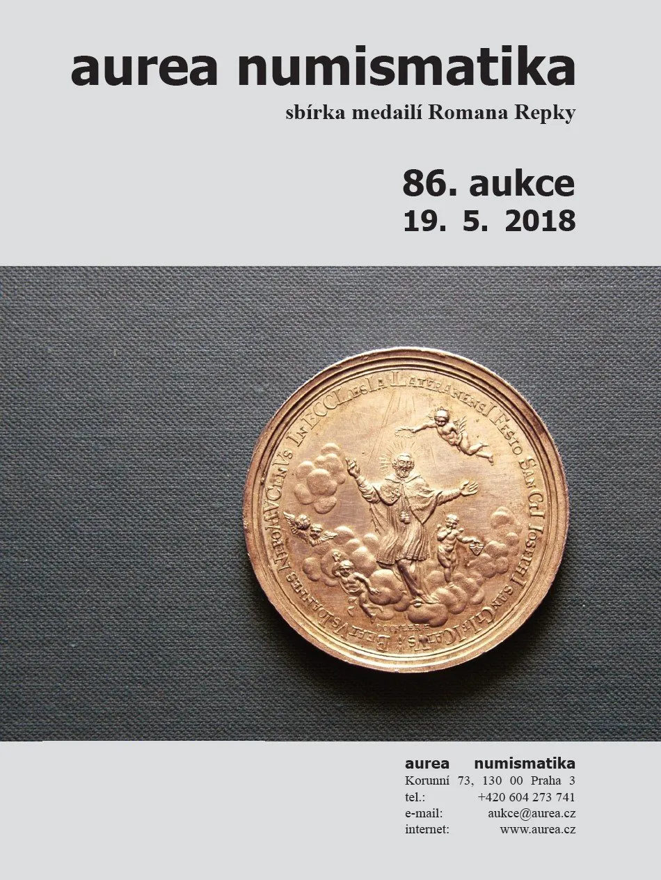 86. Aukce - sbírka medailí Romana Repky