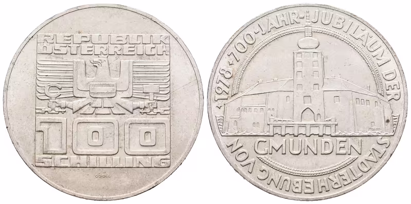 Rakousko, 100 Schilling 1978 - Gmunden