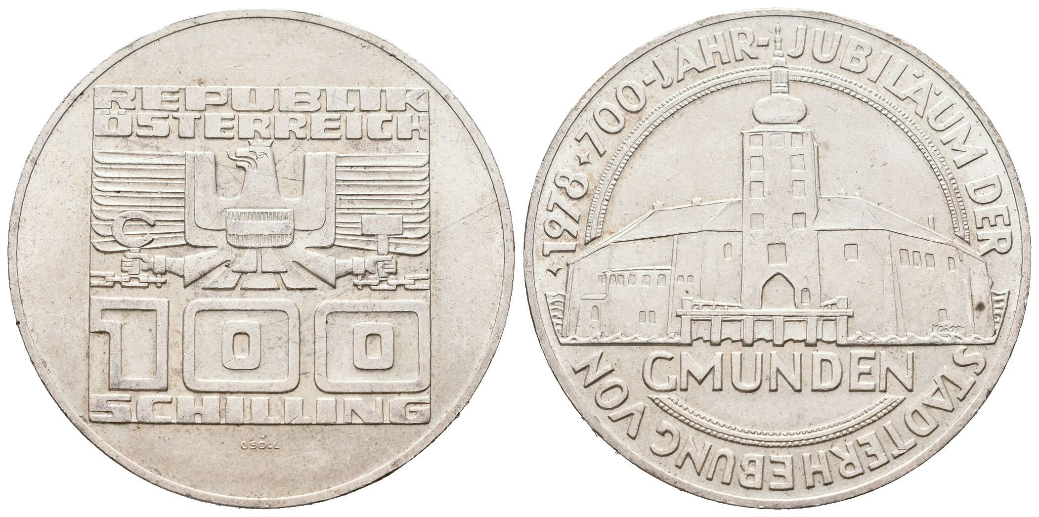 Rakousko, 100 Schilling 1978 - Gmunden