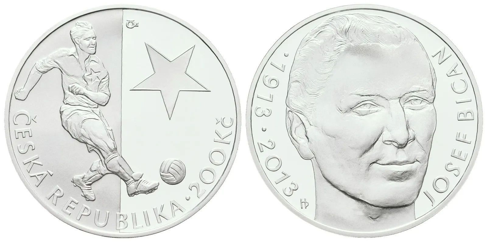 200 Kč 2013 - Josef Bican, PROOF