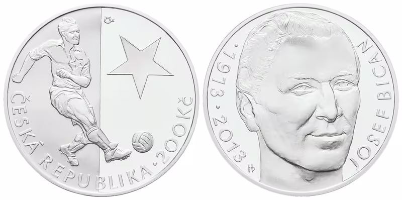 200 Kč 2013 - Josef Bican, PROOF