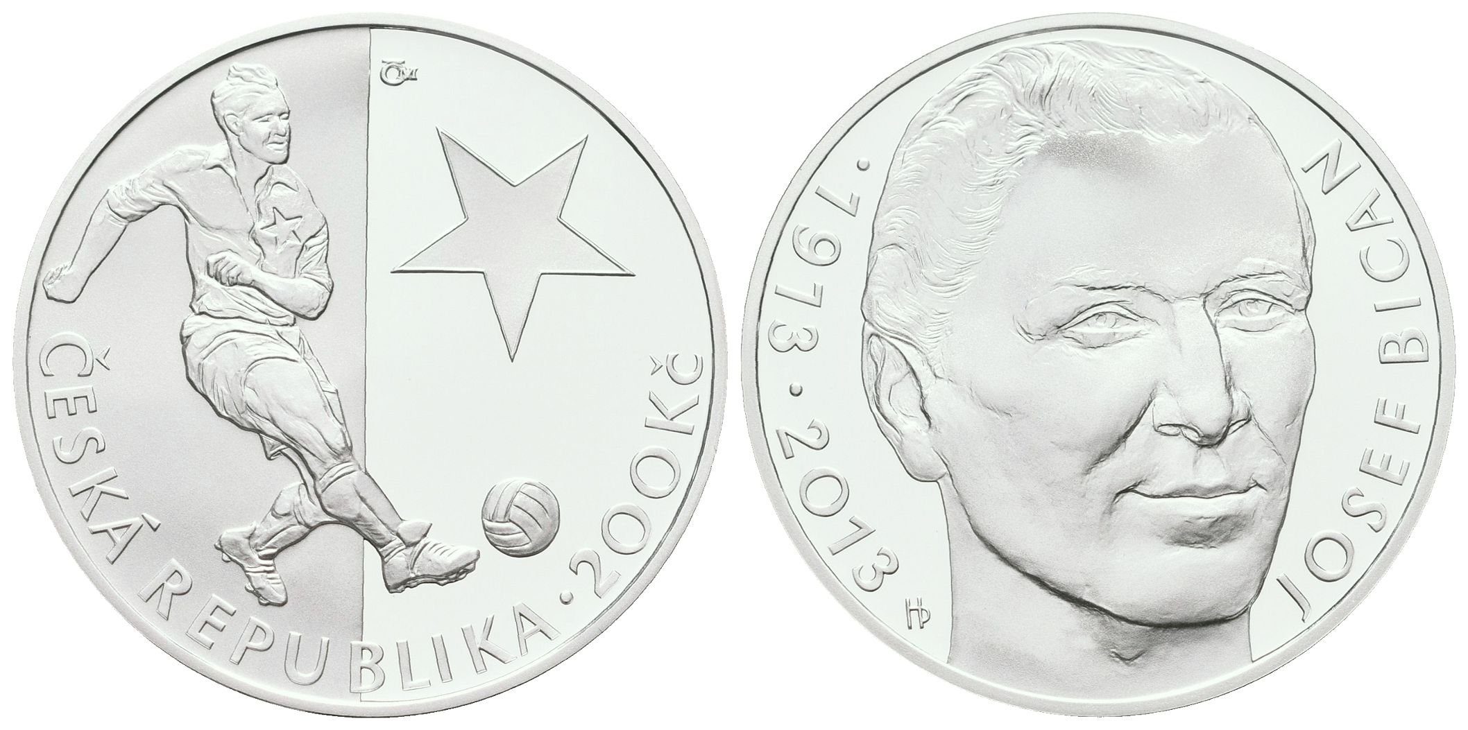 200 Kč 2013 - Josef Bican, PROOF
