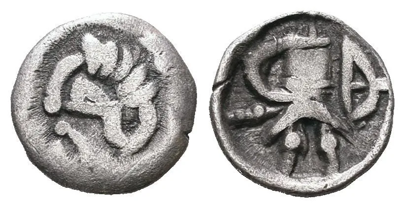 Sogdiana (Uzbekistán), anonymní ražby, 400 - 100 st. n. l. — 1