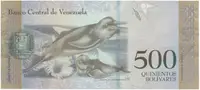 Venezuela, 500 Bolivares 2016, anulát - vzor, A 00000000, P.94bs - fotografie 2